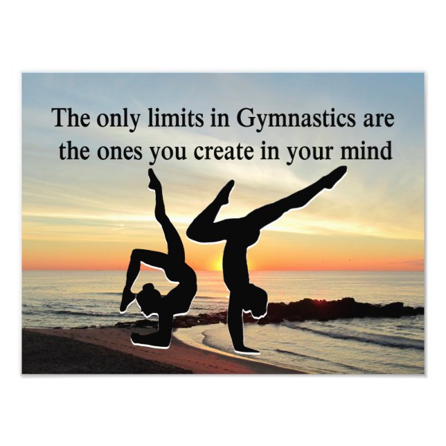 INSPIRIEREND GYMNASTIKQUOTE FOTODRUCK (Vorne)