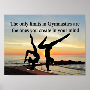 INSPIRIEREND GYMNASTIKQUOTE POSTER