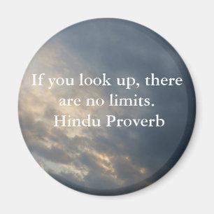 inspirierend hindisches Sprichwort von Indien Magnet