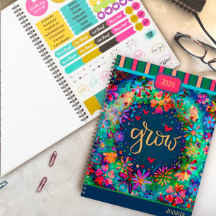 Inspirierend Hübscher Blumenbau Personalisierter S Planer