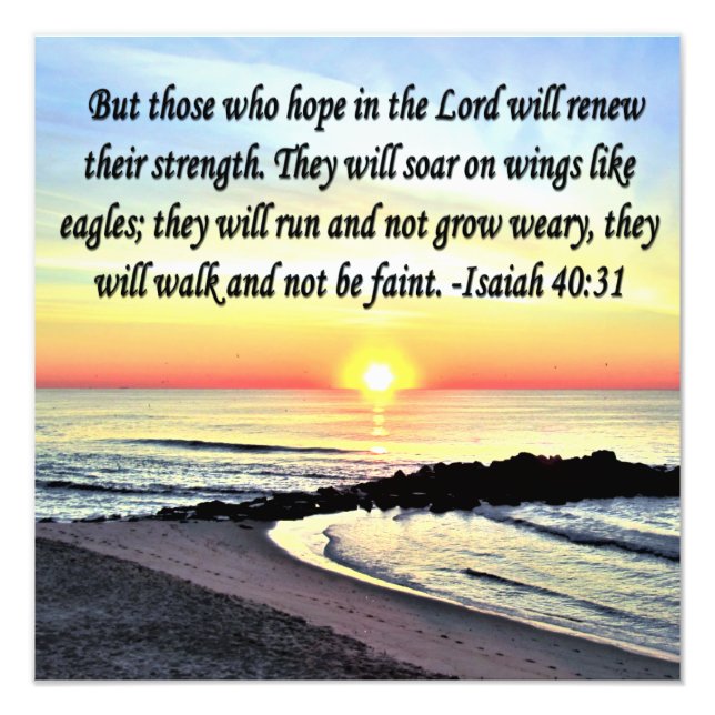 INSPIRIEREND ISAIAH 40:31 FOTODRUCK (Vorne)