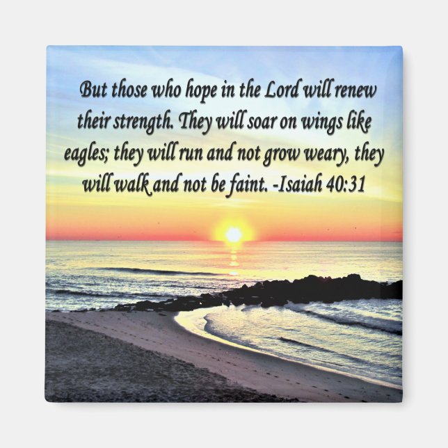 INSPIRIEREND ISAIAH 40:31 MAGNET (Vorne)