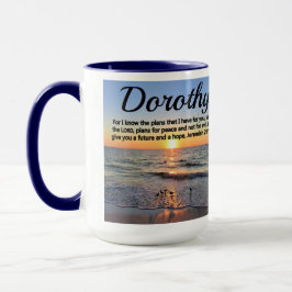 INSPIRIEREND JEREMIAH 29:11 PERSONALISIERT SUNRISE TASSE