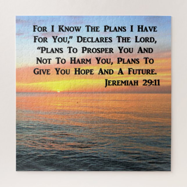 INSPIRIEREND JEREMIAH 29:11 SUNRISE (Vertikal)