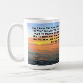 INSPIRIEREND JEREMIAH 29:11 SUNRISE KAFFEETASSE