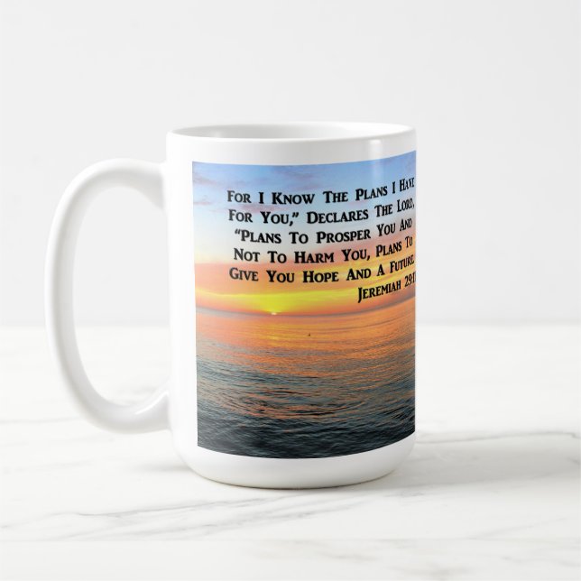 INSPIRIEREND JEREMIAH 29:11 SUNRISE KAFFEETASSE (Links)