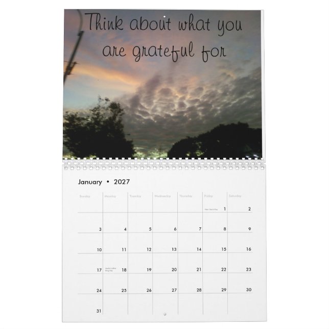 Inspirierend Kalander Kalender (Jan 2027)