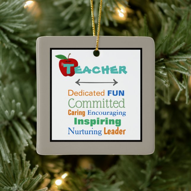 Inspirierend Lehrerin Weihnachtsbaum Ornament (Baum)