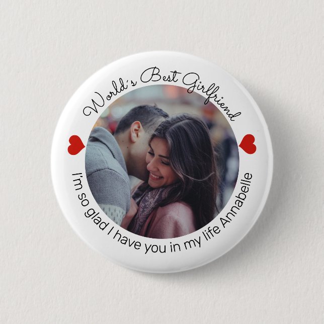Inspirierend Liebe Fügen Sie Ihr eigenes Foto und  Button (Vorderseite)