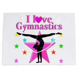 INSPIRIEREND LIEBE GYMNASTICS-DESIGN GROßE GESCHENKTÜTE