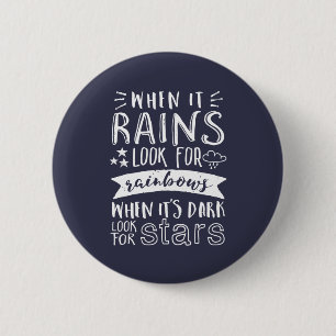 Inspirierend Motivations-Zitat denken Positiv Button