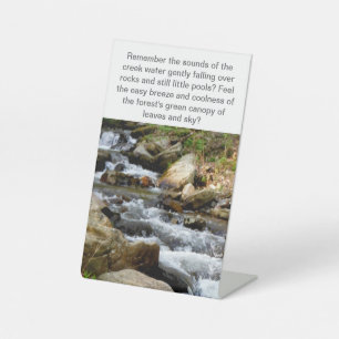 Inspirierend Motivierend Wasserfallwald Sockelschild