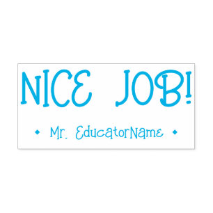 Inspirierend "NICE JOB!" Tutor-Feedback-Rubber-Bri Permastempel