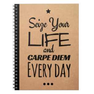 Inspirierend Notizbuch für Motivation: Carpe Diem Notizblock