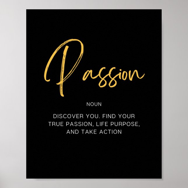 Inspirierend Passion Poster (Vorne)