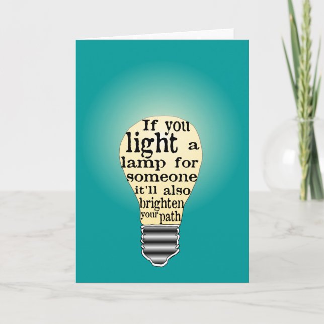 Inspirierend Pflegeangebote Karte (Vorderseite)