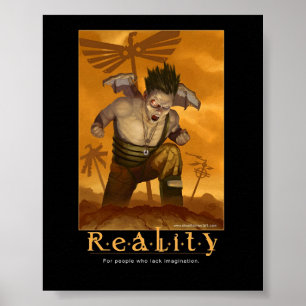 Inspirierend Plakat der Wirklichkeit