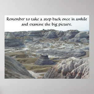 Inspirierend Plakat nehmen einen Schritt zurück
