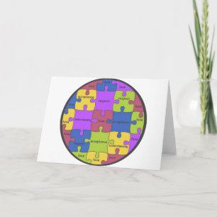 INSPIRIEREND PUZZLE-ZITAT KARTE