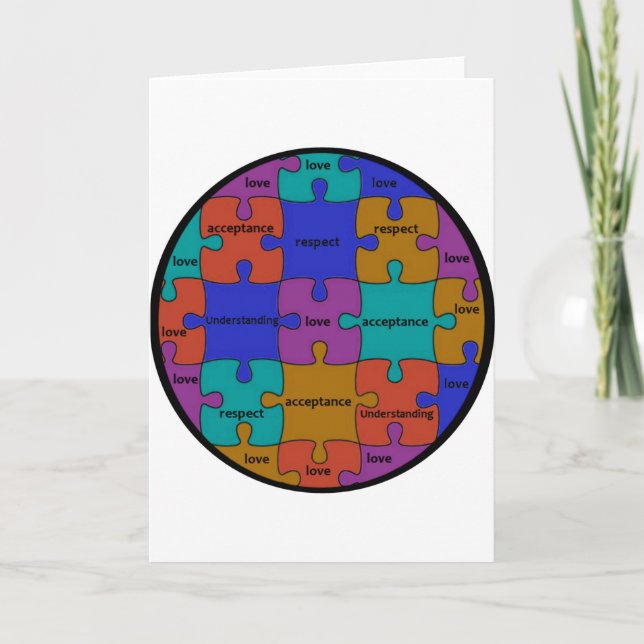 INSPIRIEREND PUZZLE-ZITAT KARTE (Vorderseite)