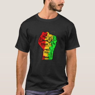 Inspirierend Schwarze Führer Power Faust Hand Schw T-Shirt