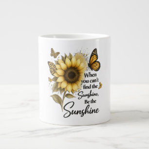 inspirierend Sei der Sonnenschein/Sonnenblume Jumbo-Tasse