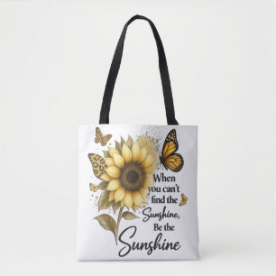 inspirierend Sei der Sonnenschein/Sonnenblume Tasche