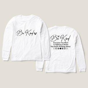 Inspirierend Sei nett Tri-Blend Shirt