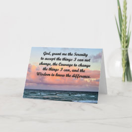 INSPIRIEREND SERENITY PRAYER GREETCARD KARTE