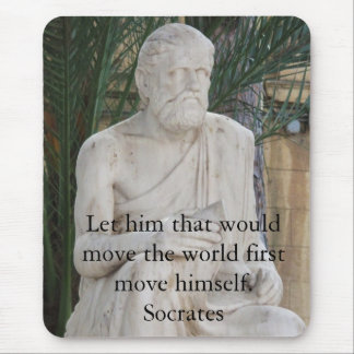 Inspirierend SOCRATES-Zitat Mousepad
