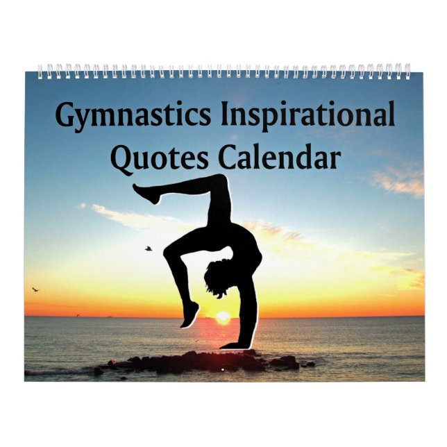 INSPIRIEREND SUNRISE GYMNASTICS QUOTE CALENDAR KALENDER (Titelbild)