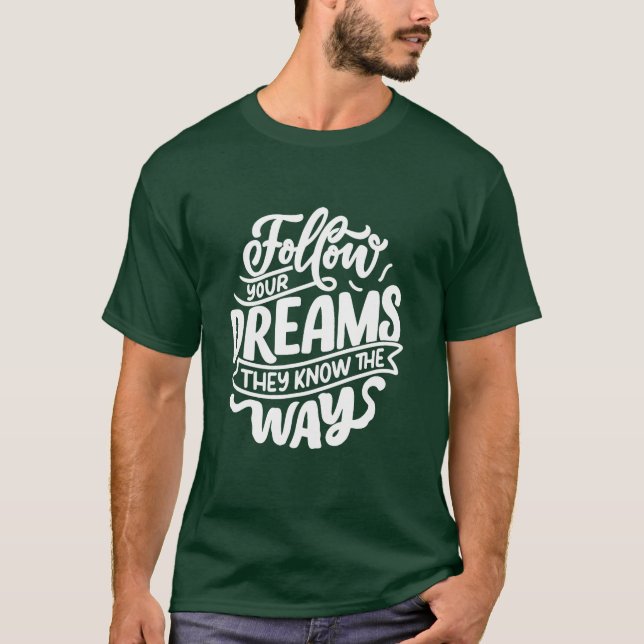 Inspirierend T - Shirt für Angebotstypografie (Vorderseite)