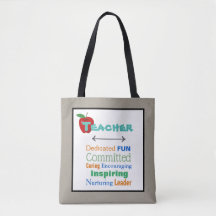 Inspirierend Teacher Tote Bag