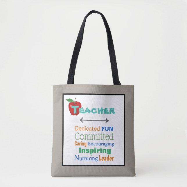 Inspirierend Teacher Tote Bag Tasche (Vorderseite)