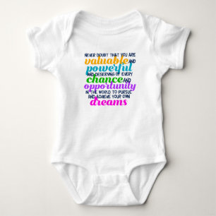 Inspirierend Traum-Zitat Hillary Clintons Baby Strampler