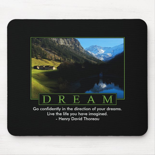 Inspirierend Traummausunterlage Mousepad (Vorne)
