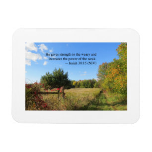Inspirierend Vers - Jesaja-30:15 Magnet