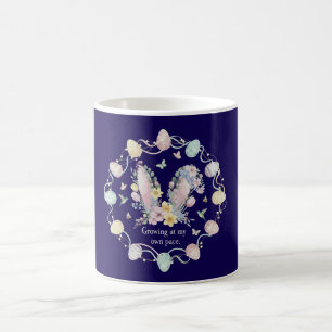 Inspirierend " Wachse in meinem eigenen Tempo" Flo Kaffeetasse