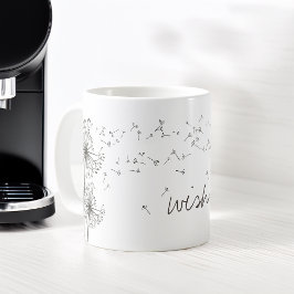 Inspirierend Wish Dandelion Graphic Kaffeetasse