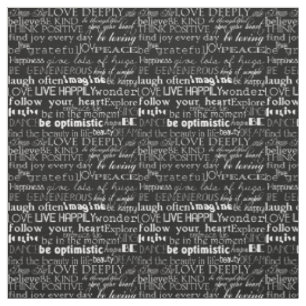 Inspirierend Wort-Schwarzweiss-Typografie Stoff