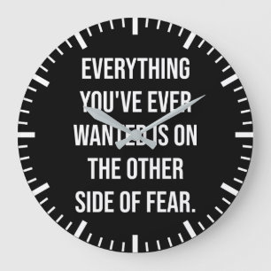 Inspirierend Wörter - Motivierend Große Wanduhr