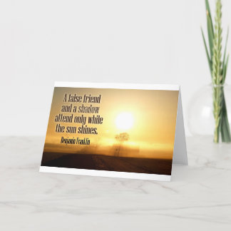 Inspirierend Zitat durch Benjamin Franklin Karte