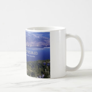 Inspirierend Zitat - eine Freude geteilt Kaffeetasse