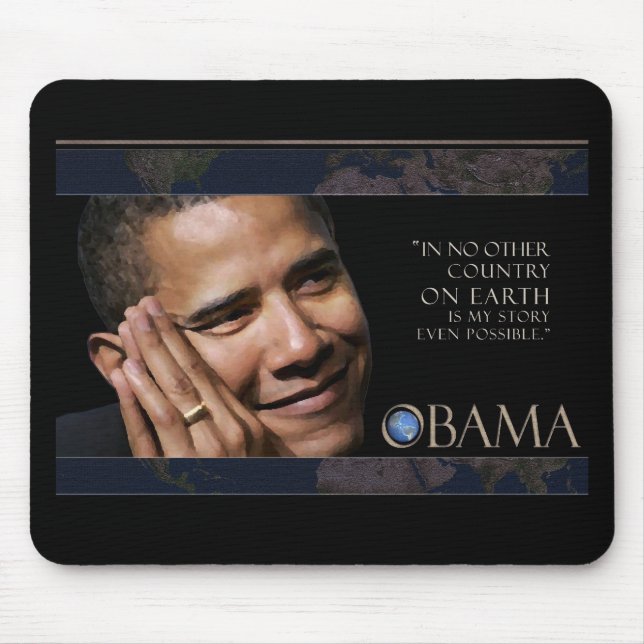 Inspirierend Zitat Obama Mousepad (Vorne)