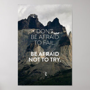 Inspirierend Zitat-Plakat Poster