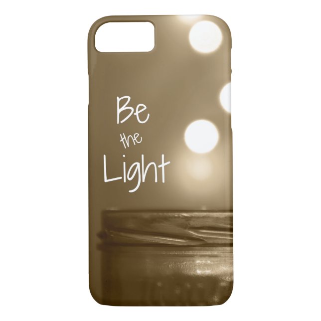 Inspirierend Zitat: Seien Sie das Licht Case-Mate iPhone Hülle (Rückseite)