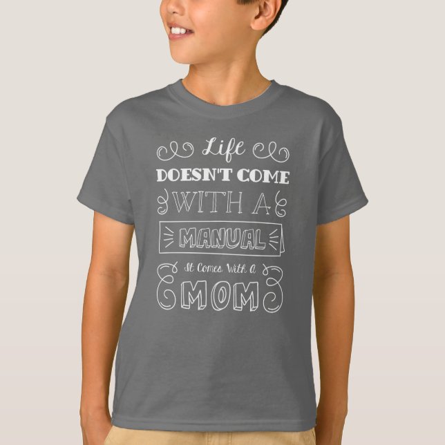 Inspirierend Zitat von Leben und Mama | SHIRT (Vorderseite)