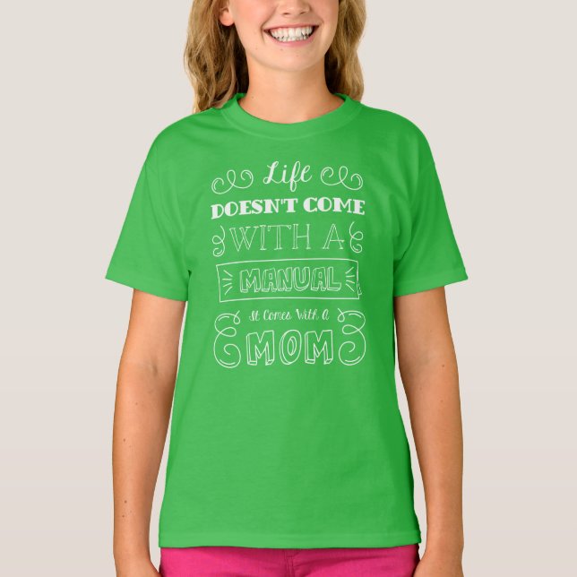 Inspirierend Zitat von Leben und Mama | Sleeve Shi T-Shirt (Vorderseite)