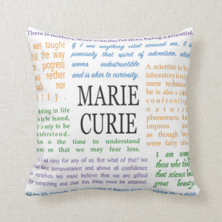 Inspirierend Zitate durch Marie Curie Kissen