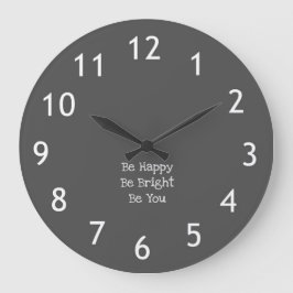 Inspirierend Zitatuhr Große Wanduhr